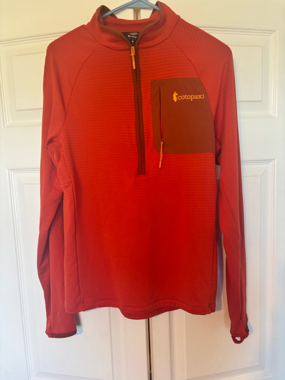 cotopaxi Orange Red Outdoor Half-Zip Jacket